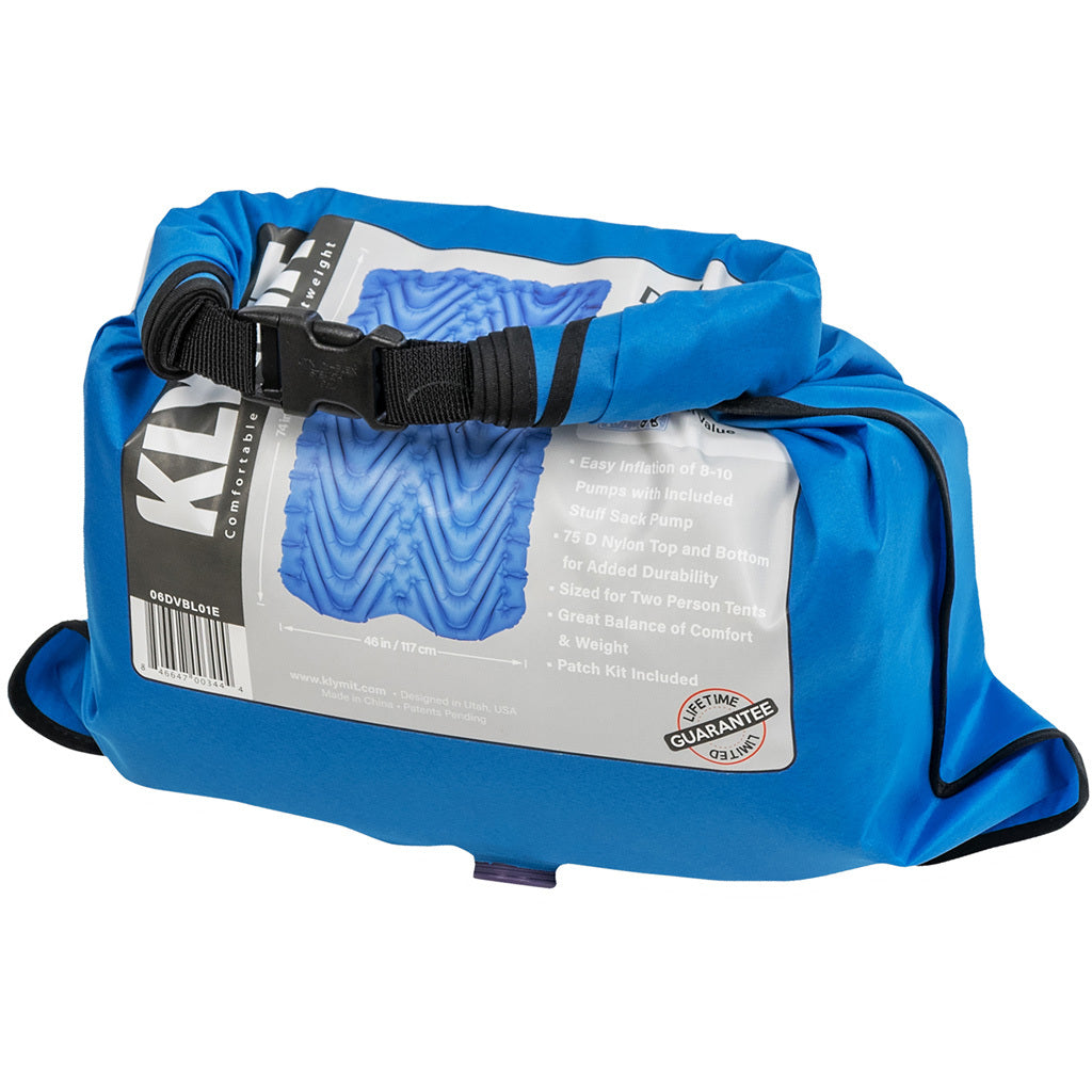 Klymit Double V Sleeping Pad  - Color: Blue