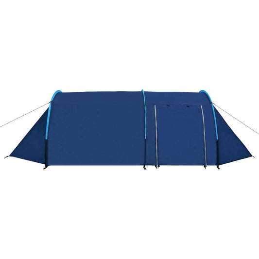 Waterproof Camping Tent - 4 Persons - Color:Navy Blue/Light Blue