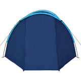 Waterproof Camping Tent - 4 Persons - Color:Navy Blue/Light Blue