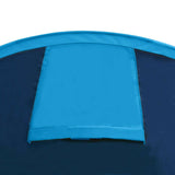 Waterproof Camping Tent - 4 Persons - Color:Navy Blue/Light Blue