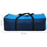 Waterproof Camping Tent - 4 Persons - Color:Navy Blue/Light Blue