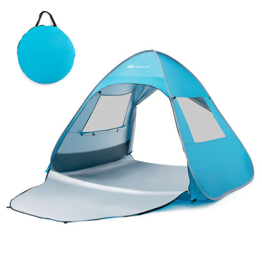 Pop-up Beach Tent with Carrying Bag - Color: Blue