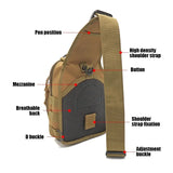 Tactical Shoulder Backpack Rover EDC Outdoor Military Sling Bag