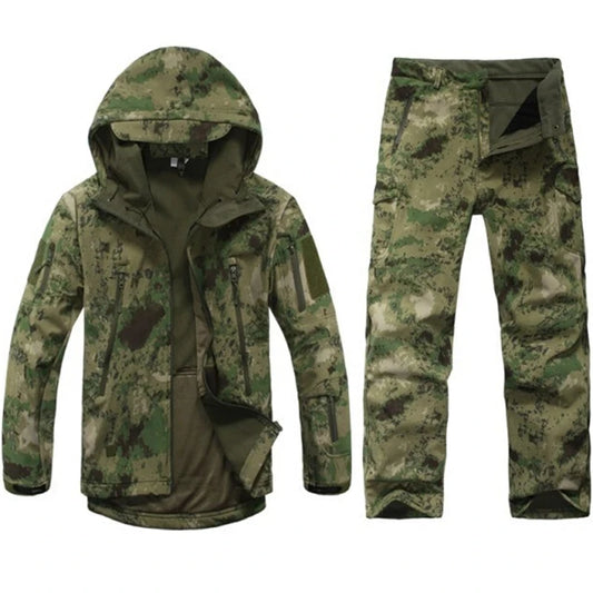 Gear Tactical Softshell Camouflage Jacket Set Men