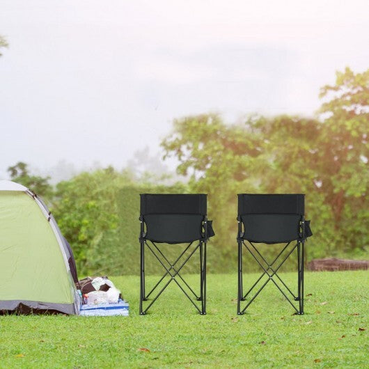 Oversized High Camping or Fishing Folding Chair - Portable -  38 Inch