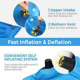 Self-Inflating Outdoor Sleeping Mat with Pillow Bag