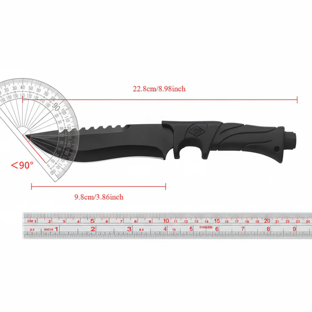 Outdoor Fixed Blade Knife – Portable Camping & Fishing Utility Knife for EDC & Hiking-3