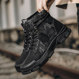 Military Boots For Men Autumn High Top Camouflage Desert