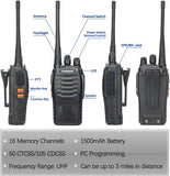 Walkie Talkie Long Range Ham Radios Transceiver for Hunting Hotel