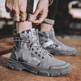 Military Boots For Men Autumn High Top Camouflage Desert