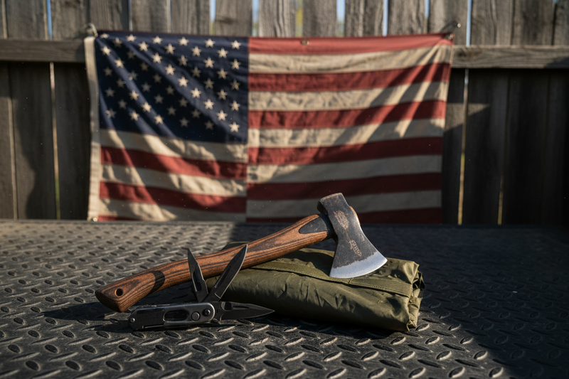 Patriot Utility Kit – Shelter, Knife & Axe Combo