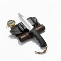 Outdoor Tactical Fixed Blade Hunting Knife with Rubber Handle-0